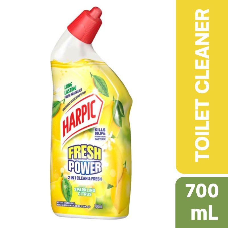 [Expiry Date: 05/12/2027] Harpic Fresh Power Sparkling Citrus Toilet Cleaner 700mL