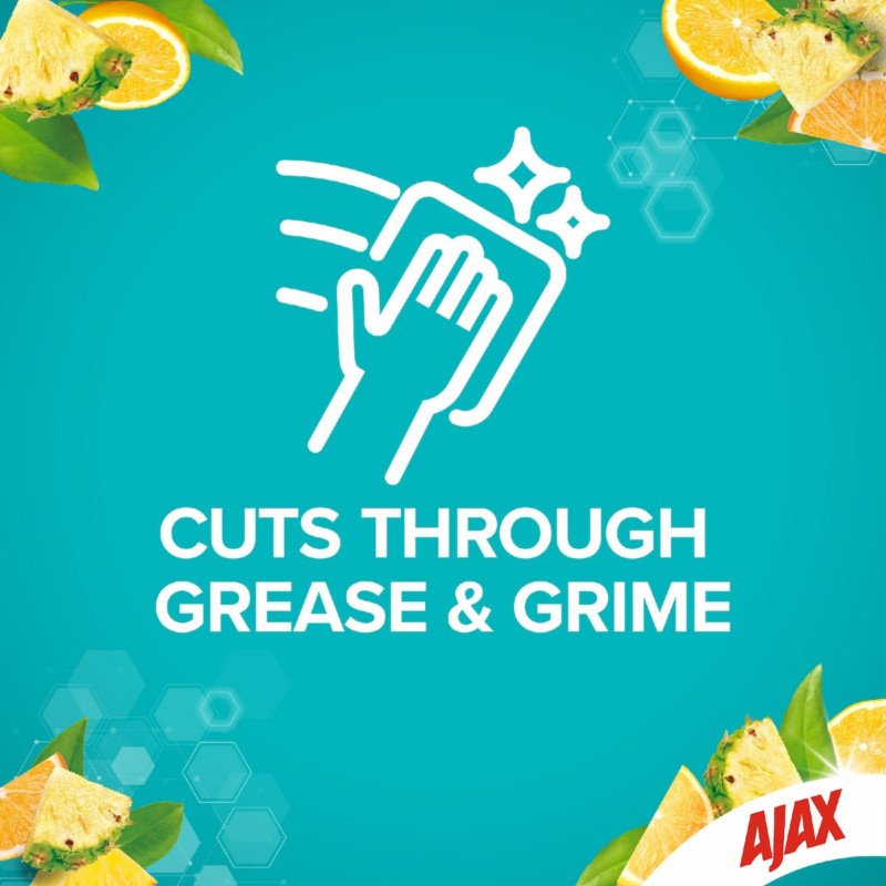 [Expiry Date: 23/11/2027] Ajax Disinfectant Hospital Grade Sparkling Citrus & Pineapple 110 Wipes