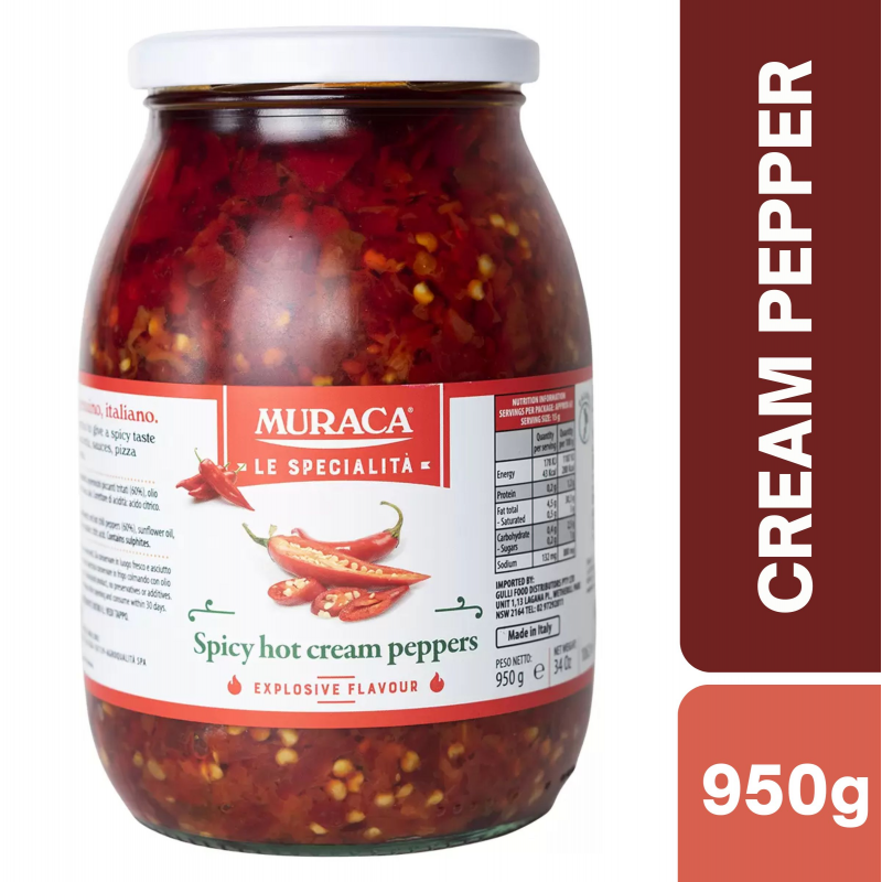 [Expiry Date: 31/10/2027] Muraca Spicy Hot Peppers 950g