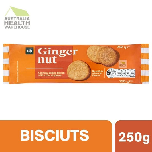 Woolworths Gingernut Biscuits 250g