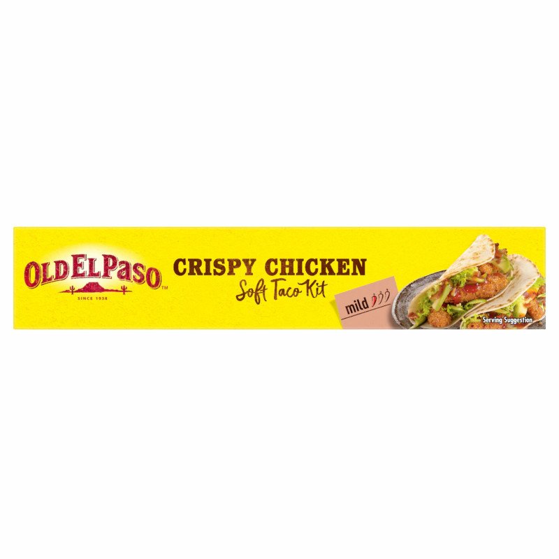 [Expiry Date: 09/03/2027] Old El Paso Taco Soft Crispy Chicken Dinner Kit Mexican Style 370g