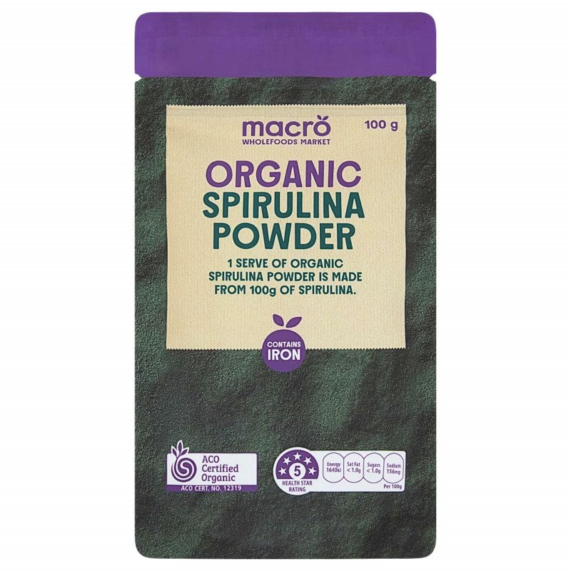 [Expiry Date: 11/06/2027] Woolworths Macro Organic Spirulina Powder 100g | Oz Mart