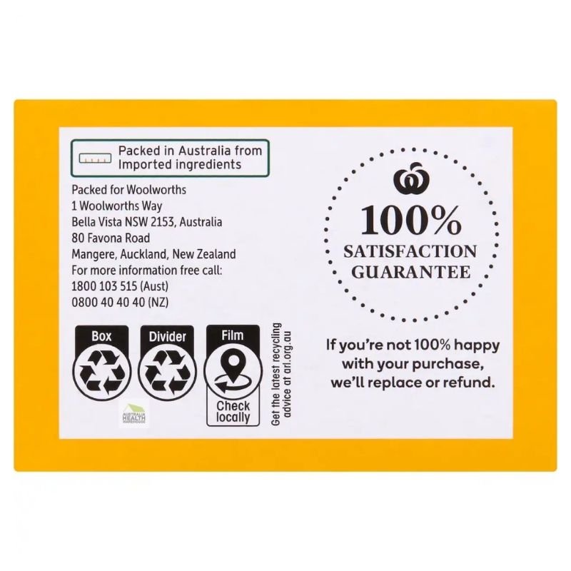 [Expiry Date: 20/11/2027] Woolworths Camomile Herbal Infusion Tea 40 Pack 60g|Oz Mart