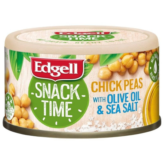 [Expiry Date: 30/06/2028] Edgell Snack Time Chickpeas With Olive Oil & Sea Salt 70g