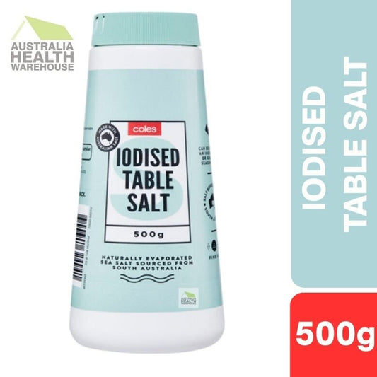 [Expiry: 21/08/2027]  Coles Iodised Table Salt 500g