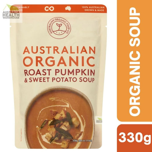[Expiry: 02/2027] Australian Organic Roasted Pumpkin & Sweet Potato Soup Pouch 330g
