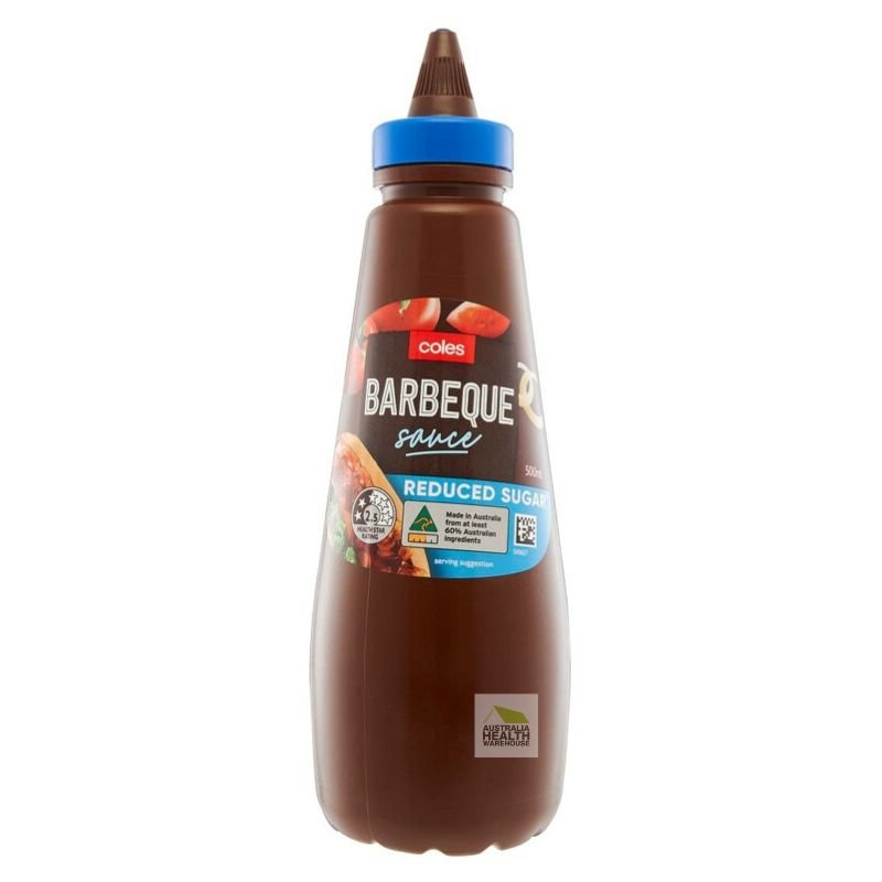 [Expiry:21/08/2026] Coles 30% Sugar Reduced BBQ Sauce 500mL