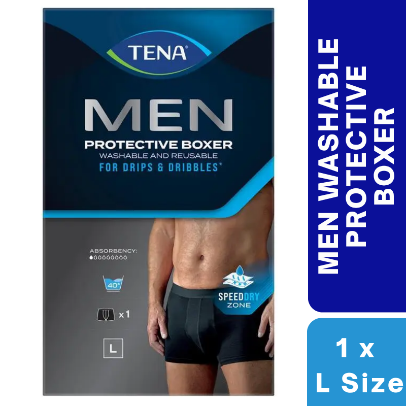 Tena Men Washable Protective Underwear Boxer (Large Size) 1 Pack