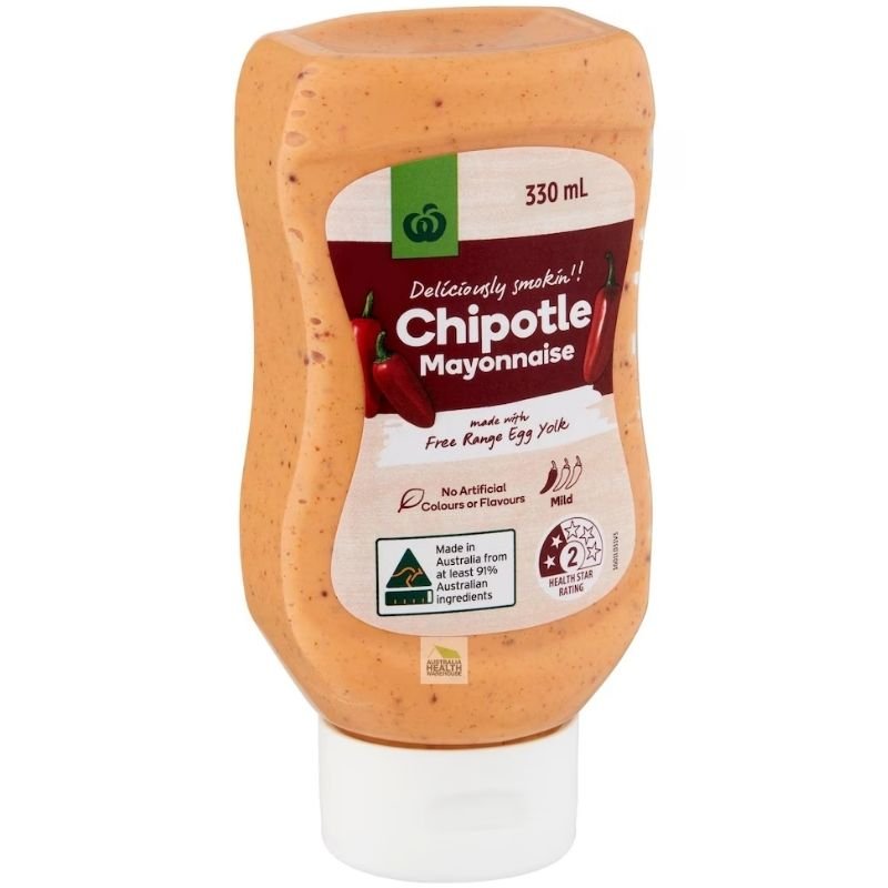 [Expiry Date: 06/01/2027] Woolworths Chipotle Mayonnaise 330mL
