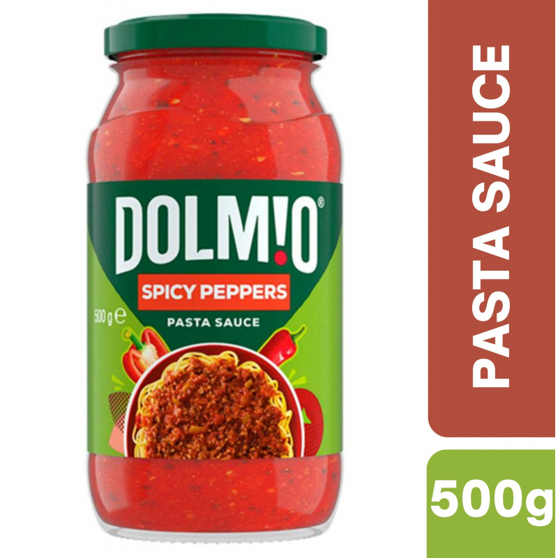 [Expiry Date: 12/10/2026] Dolmio Spicy Peppers Pasta Sauce 500g