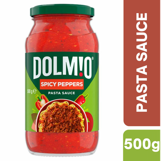 [Expiry Date: 12/10/2026] Dolmio Spicy Peppers Pasta Sauce 500g
