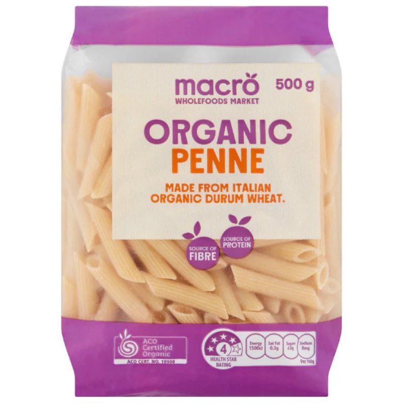 [Expiry: 04/2027] Woolworths Marco Organic Penne 500g