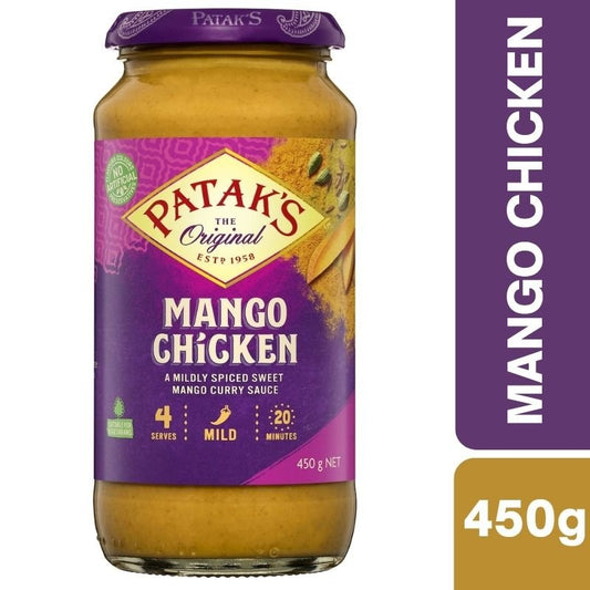 [Expiry: 04/2027] Patak's Mango Chicken Curry Sauce 450g
