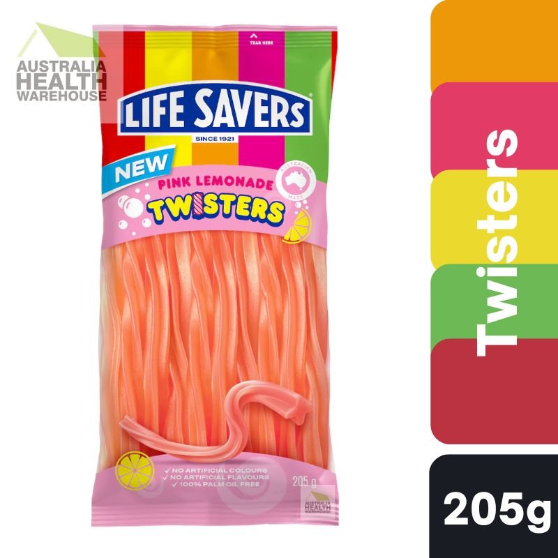 [CLEARANCE Expiry: 08/09/2026] Life Savers Twisters Pink Lemonade 205g