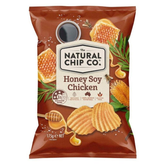 [CLEARANCE Expiry Date: 11/07/2026] Natural Chip Co. Honey Soy Chicken Potato Chips 175g