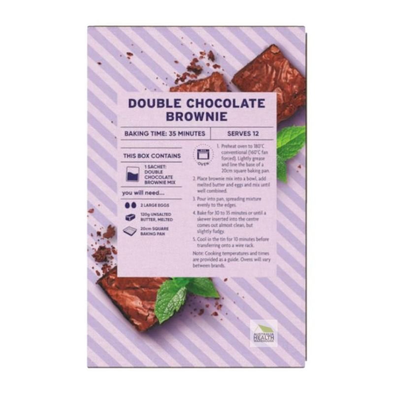 [Expiry: 23/10/2026] Coles Bake & Create Double Chocolate Brownie Mix 500g