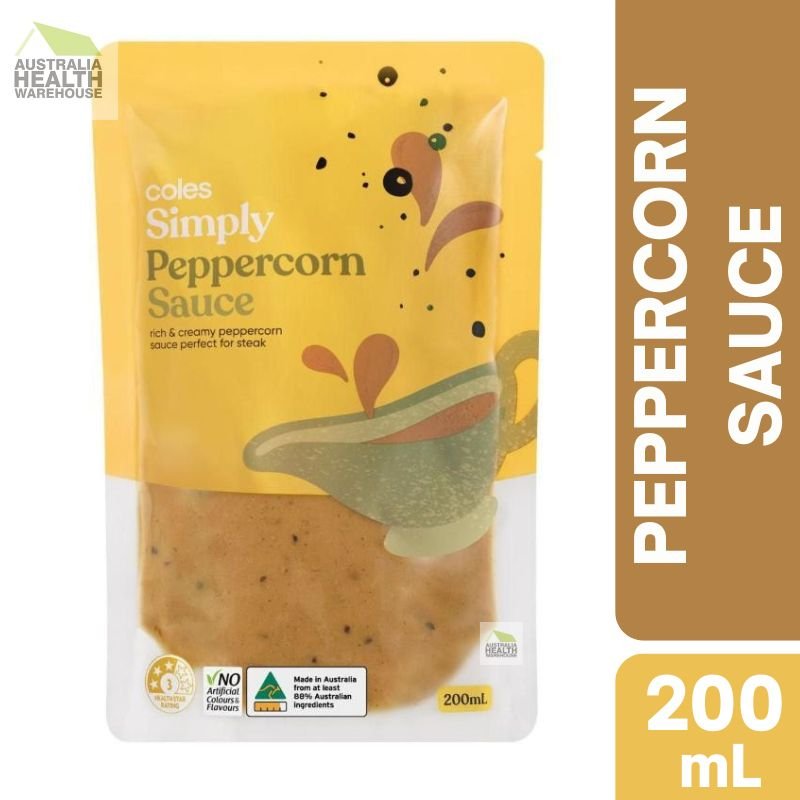 [Expiry: 05/11/2026] Coles Simply Peppercorn Sauce 200mL