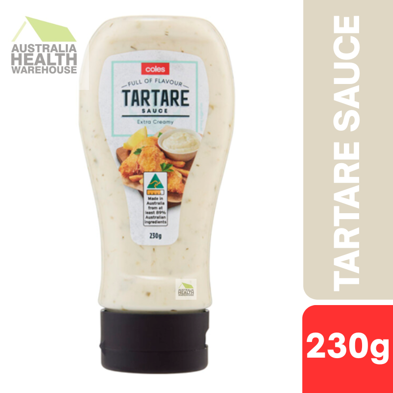 [Expiry Date: 29/04/2026] Coles Tartare Sauce 230g