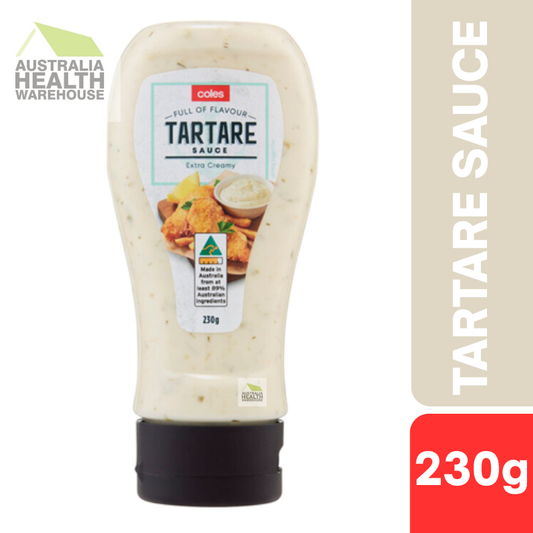 [Expiry Date: 29/04/2026] Coles Tartare Sauce 230g