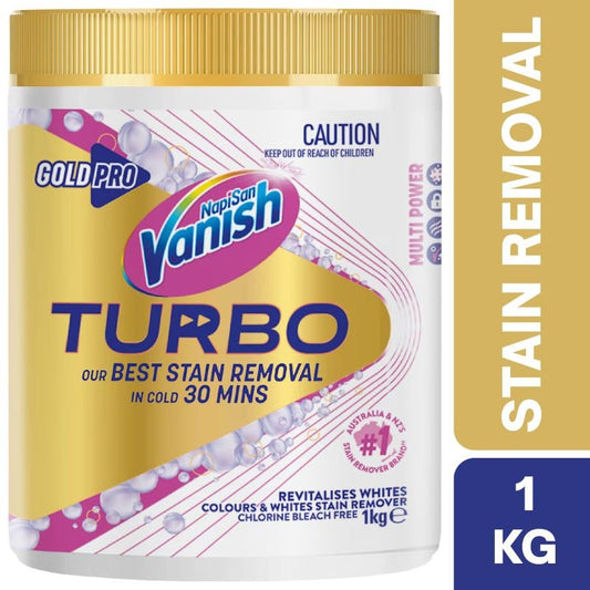 [Expiry: 11/2027] Vanish Gold Pro Turbo White Stain Remover Powder 1kg