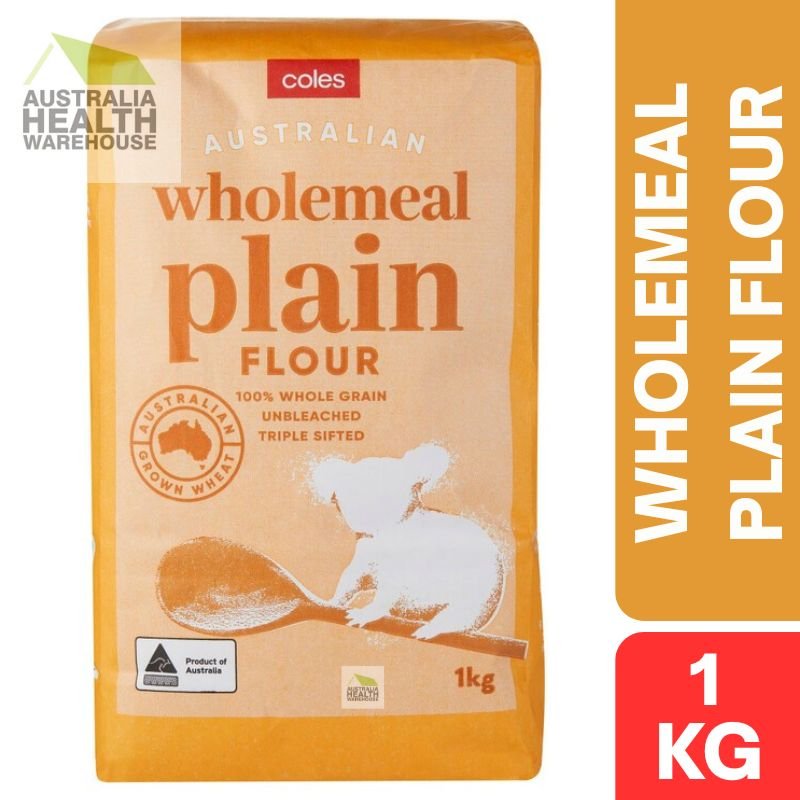 [CLEARANCE Expiry Date: 22/09/2026]  Coles Wholemeal Plain Flour 1kg