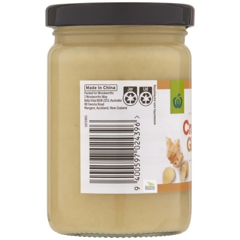 [Expiry Date: 16/04/2027] Woolworths Crushed Ginger 230g |Oz Mart