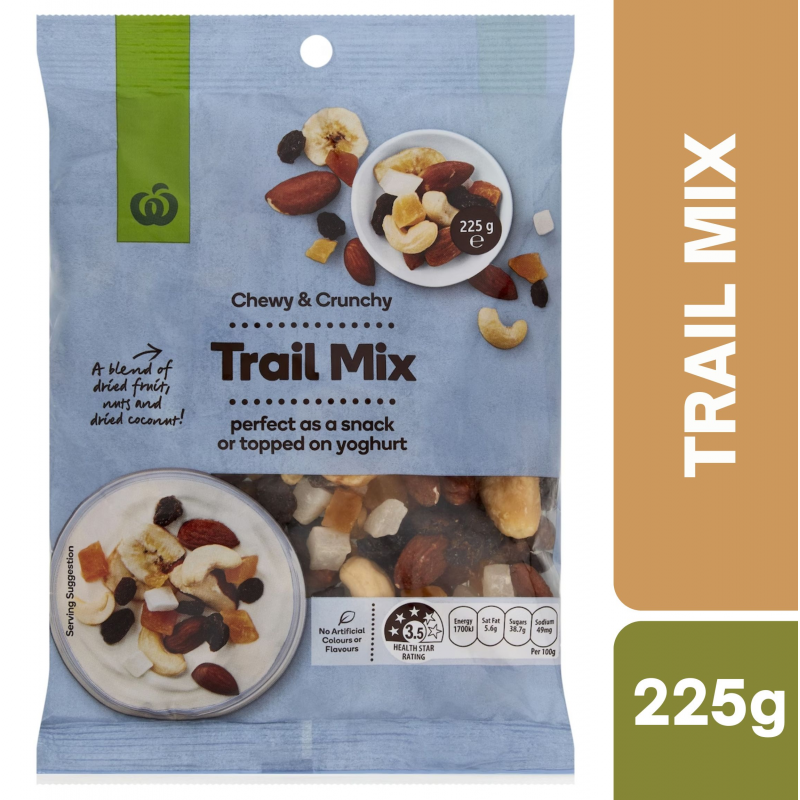 [Expiry Date: 23/01/2027] Woolworths Trail Mix 225g