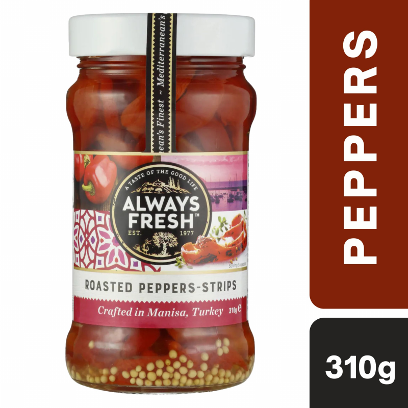 [Expiry Date: 28/02/2028] Always Fresh Roasted Peppers Strips 310g