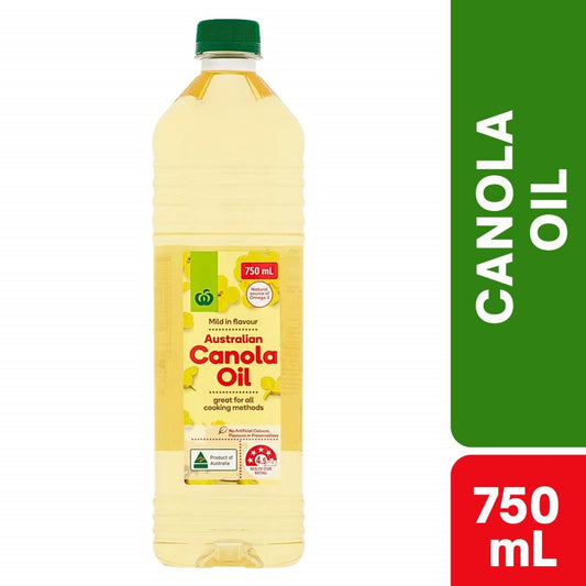 [Expiry: 08/2027] Woolworths Canola Oil 750mL