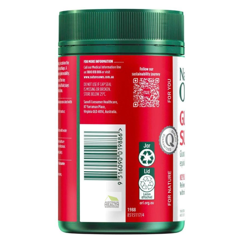 [Expiry: 02/2027] Nature's Own Glucosamine Sulfate 240 Tablets
