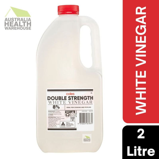 Coles Double Strength White Vinegar 2 Litre