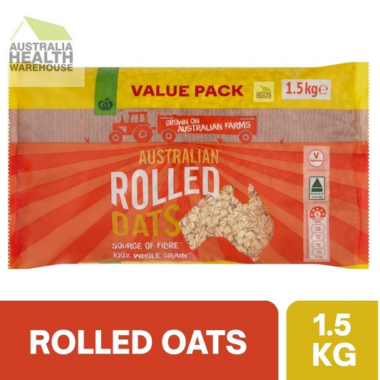 [Expiry Date: 19/02/2027] Woolworths Australian Rolled Oats 1.5kg