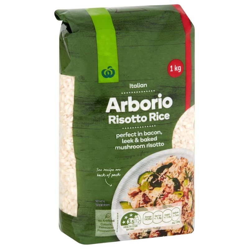 [Expiry Date: 30/04/2027] Woolworths Arborio Risotto Rice 1kg