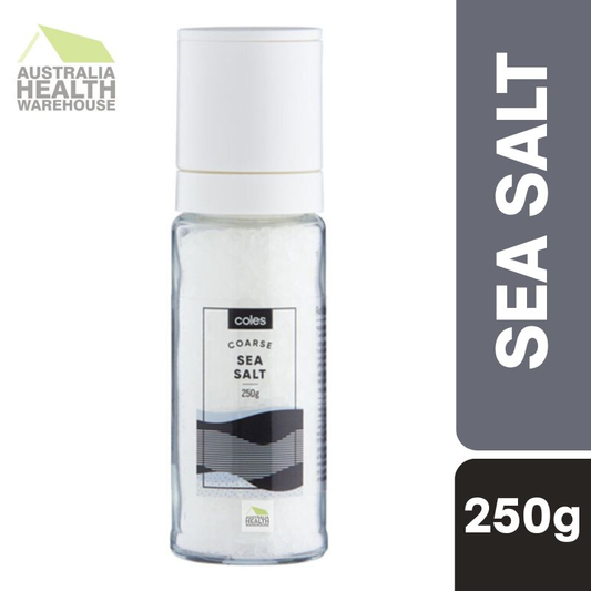 [Expiry Date: 15/10/2027] Coles Sea Salt Grinder 250g