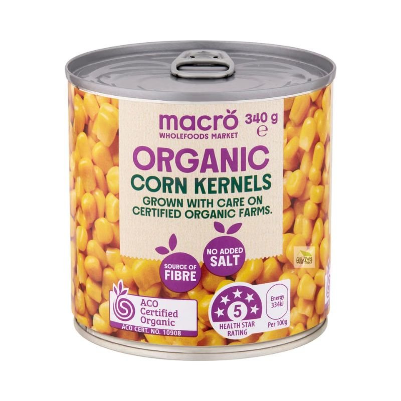 [31/08/2028] Woolworths Macro Organic Corn Kernels 340g