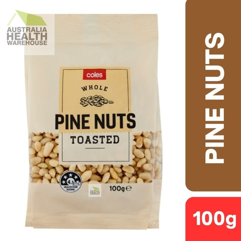 [Expiry Date: 12/10/2026] Coles Whole Toasted Pine Nuts 100g