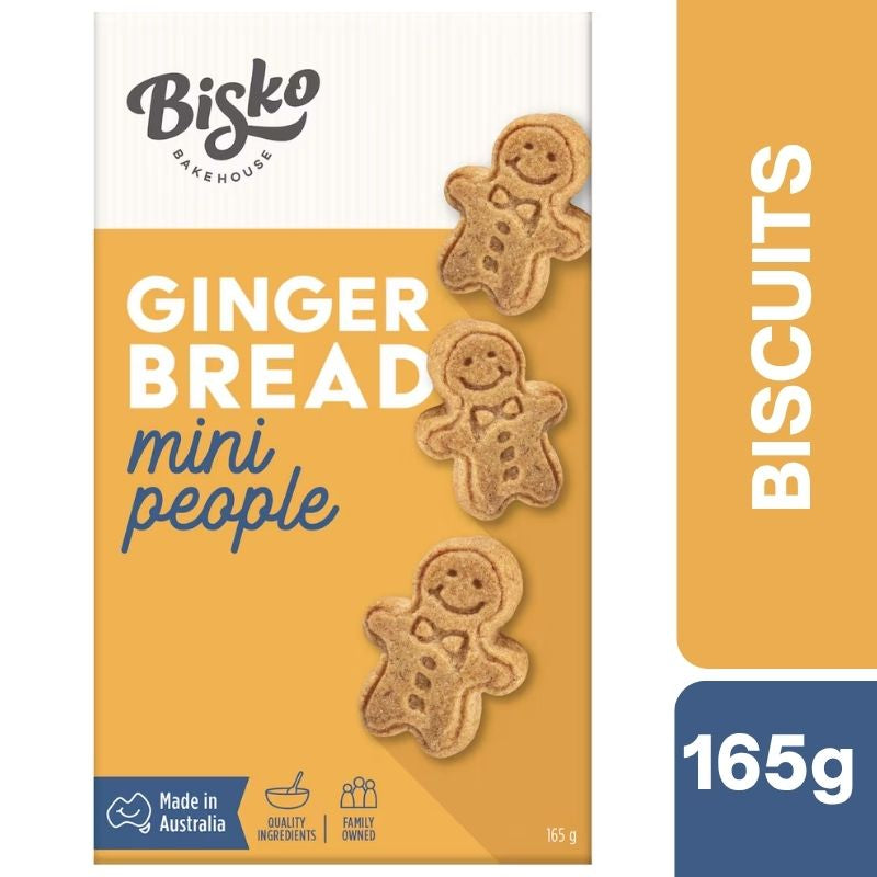 [Expiry Date: 03/11/2027] Bisko Bakehouse Gingerbread Mini People 165g