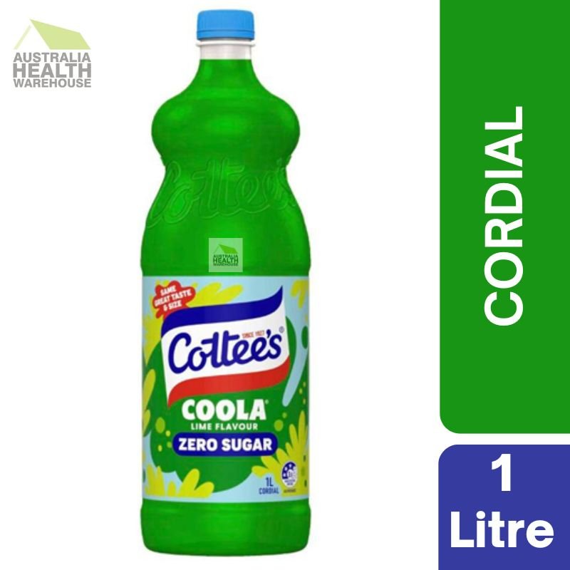 [Expiry: 02/02/2027] Cottee's Coola Zero Sugar Cordial 1 Litre