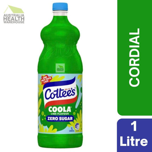 [Expiry: 02/02/2027] Cottee's Coola Zero Sugar Cordial 1 Litre