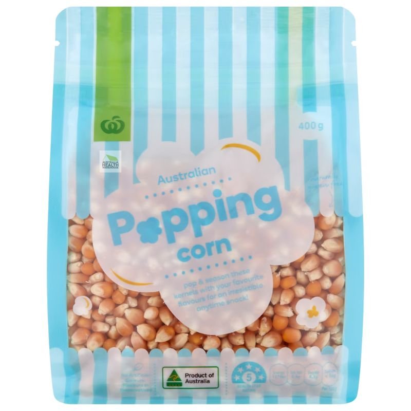 [CLEARANCE Expiry Date: 03/08/2026] Woolworths Popping Corn 400g