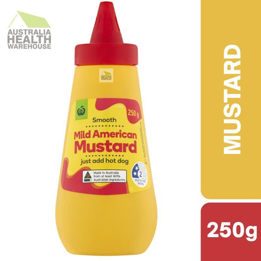 [Expiry: 22/01/2027] Woolworths Mild American Mustard 250g