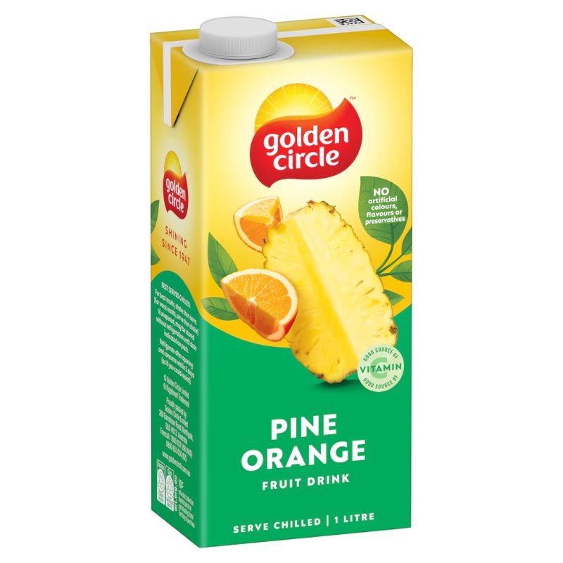 [Expiry Date: 08/10/2026] Golden Circle Pine Orange Fruit Drink 1 Litre