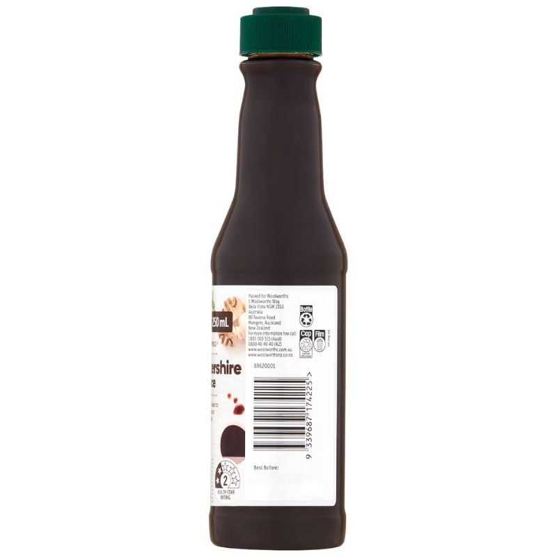 [Expiry:07/08/2027] Woolworths Worcestershire Sauce 250mL