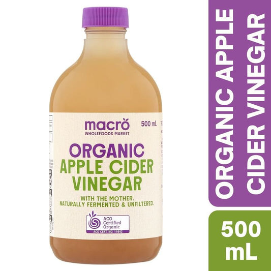 [Expiry: 03/10/2027] Woolworths Macro Organic Apple Cider Vinegar 500mL