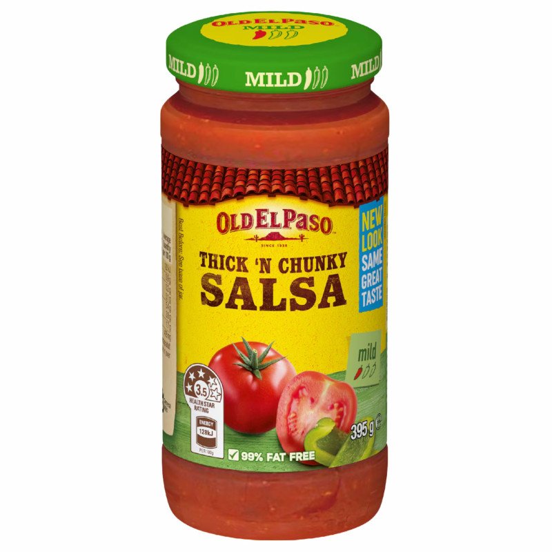 [Expiry: 05/2027] Old El Paso Thick N Chunky Salsa Mild 395g