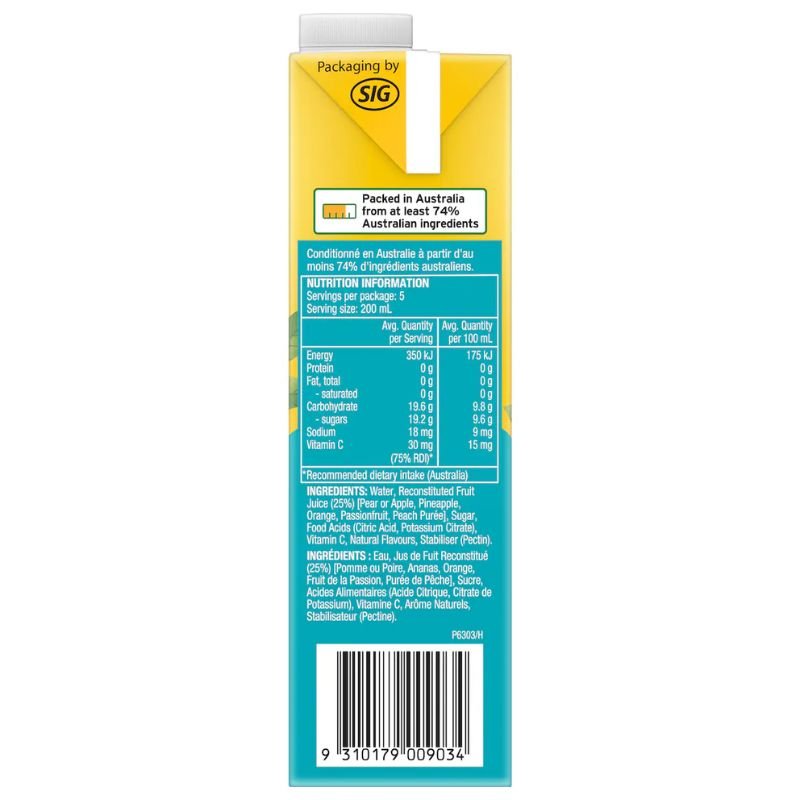 [Expiry Date: 15/10/2026] Golden Circle Sunshine Punch Fruit Drink 1 Litre