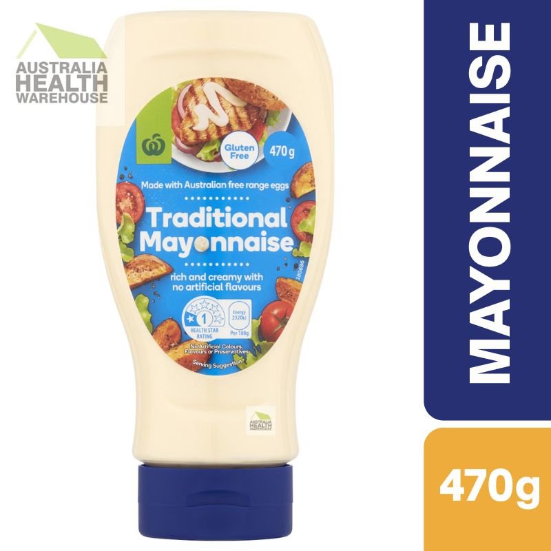 [CLEARANCE Expiry: 08/07/2026]  Woolworths Traditional Mayonnaise 470g