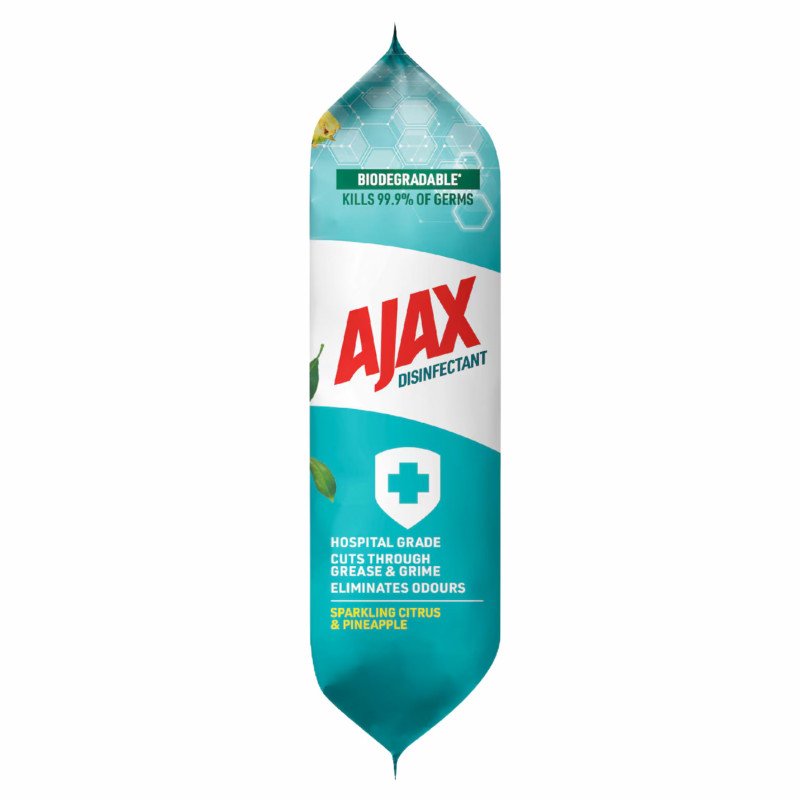 [Expiry Date: 23/11/2027] Ajax Disinfectant Hospital Grade Sparkling Citrus & Pineapple 110 Wipes