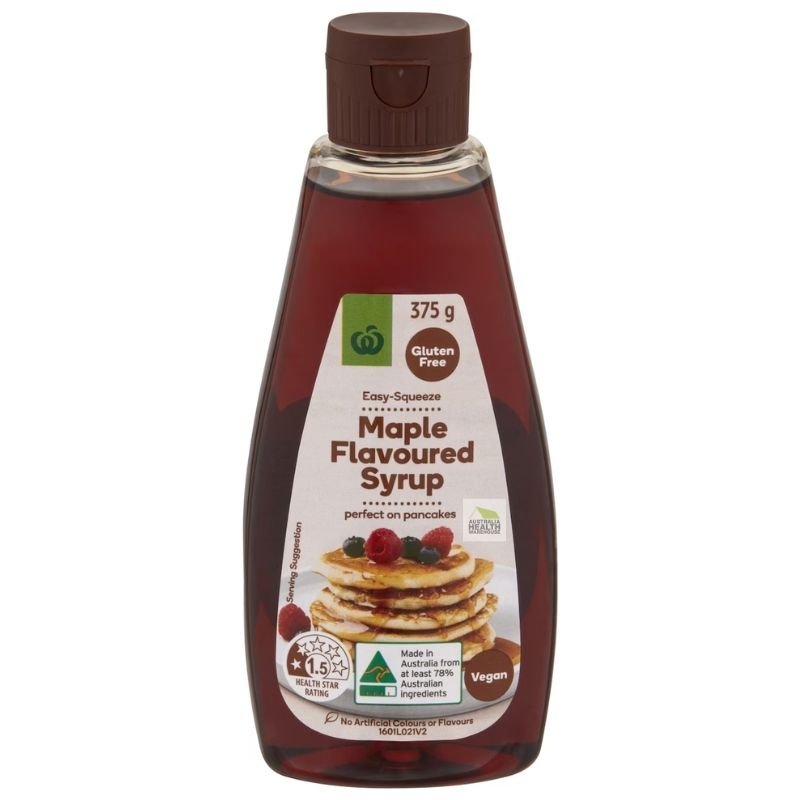 [Expiry Date: 16/10/2027] Woolworths Maple Flavoured Syrup 375g | Oz Mart
