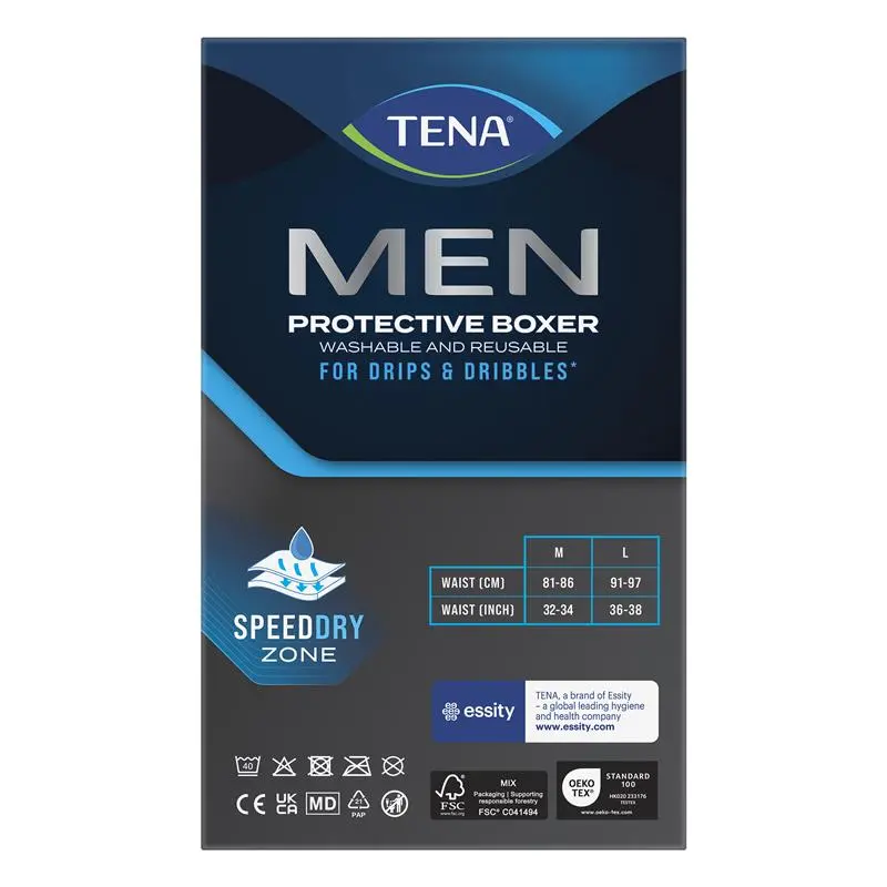 Tena Men Washable Protective Underwear Boxer (Large Size) 1 Pack